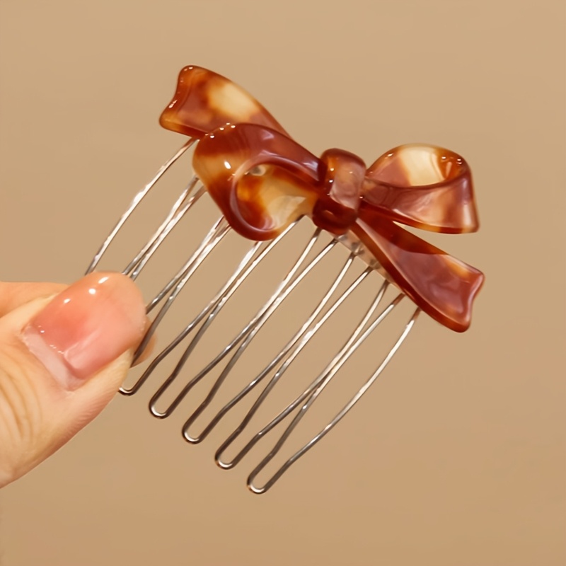 Lot de 3 pinces à cheveux élégantes avec nœuds, élastiques et épingles à cheveux pour franges – Accessoires capillaires pour le Ramadan, l'Aïd, la Fête des Mères, Pâques – Cadeaux de fêtes