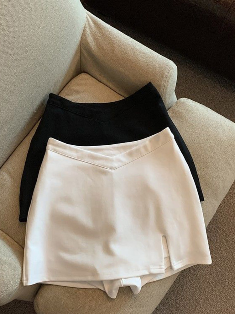 MMobTemperament-Mini jupes taille haute pour femmes, Streetwear chic, Simple, Slim, Sexy, Populaire, Hotsweet, All-Match, Loisirs, Printemps