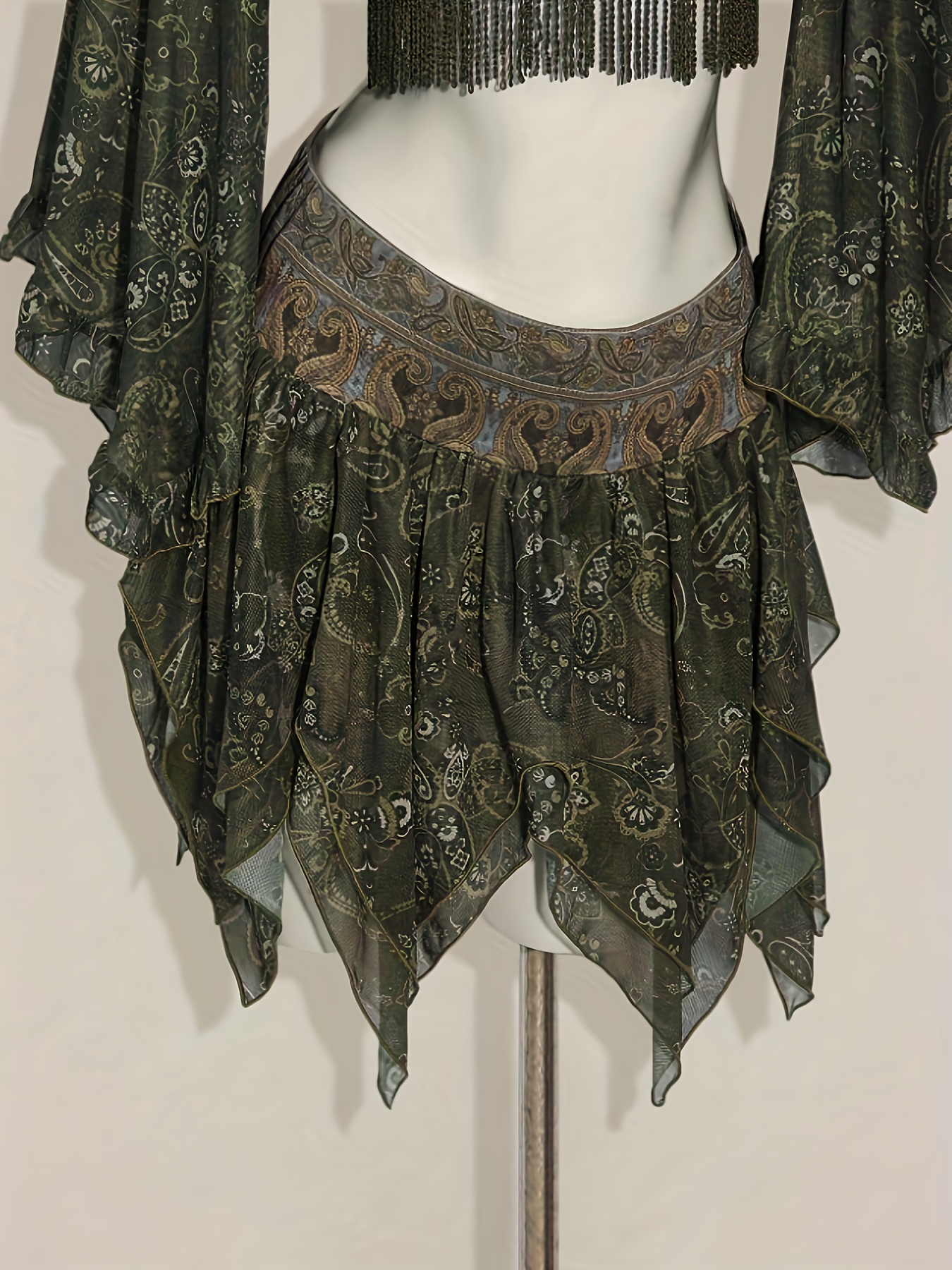 Robe élégante de couleur vert nuage pour femmes, noble et exclusive, ensemble de jupe digne
