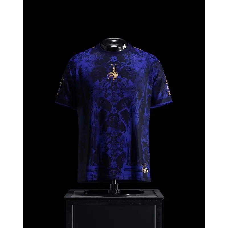 Maillot de football France 2026 Liberty – Nouvelle collection été – Maillot de loisirs pour homme à séchage rapide – Spécial famille et fans garçons