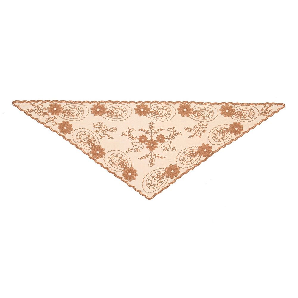 Foulard de tête vintage en dentelle à fleurs, fin et mignon, style chic bohème, écharpe triangulaire pour photographie