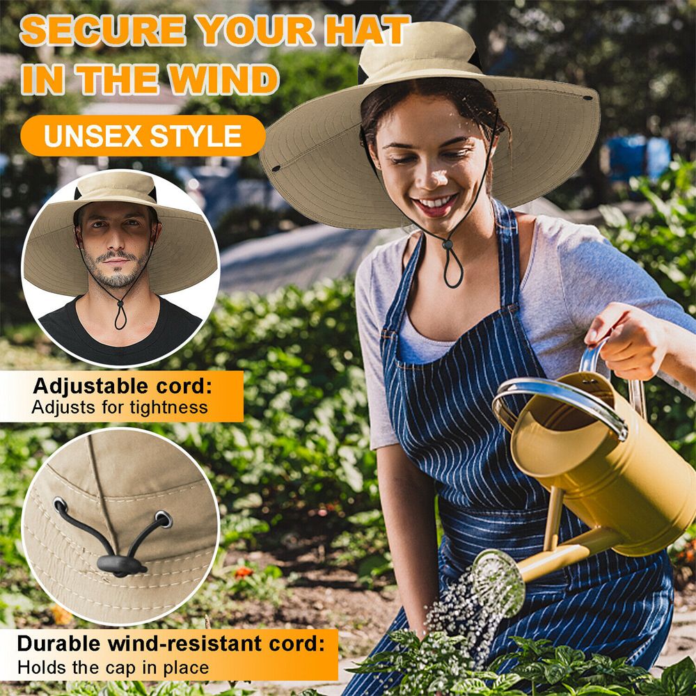 Chapeau à large visière pour hommes et femmes, casquette seau Boonie, pêche d'été, Protection solaire UV, casquettes respirantes