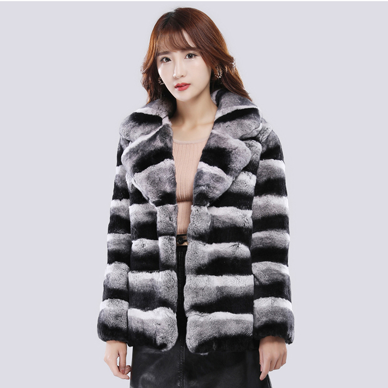 Manteau court en fourrure de vison pour femme, veste chaude décontractée, hiver