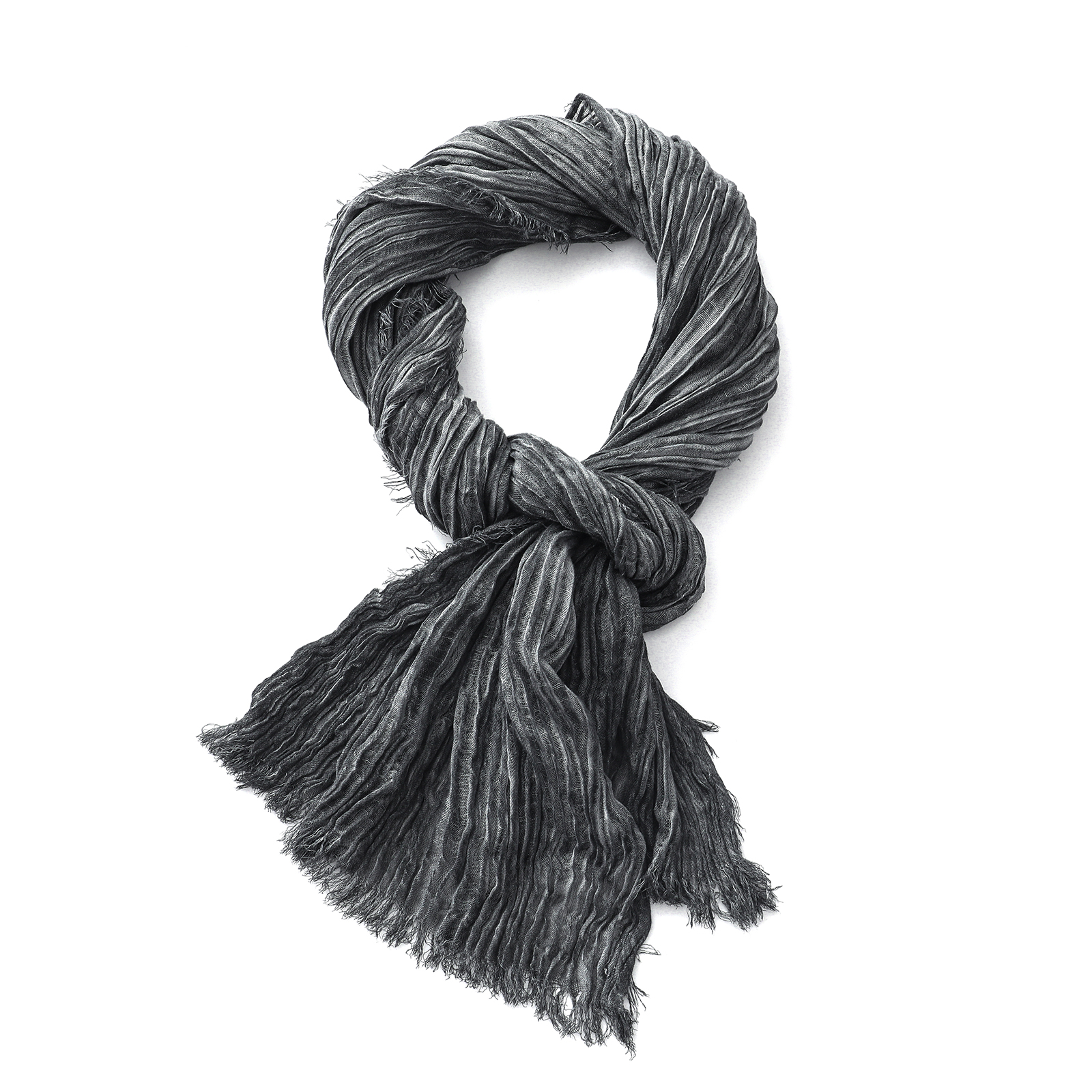 Écharpe en coton et lin froissé pour hommes et femmes, foulard chaud noir doux, châles enveloppants, accessoires masculins, automne hiver