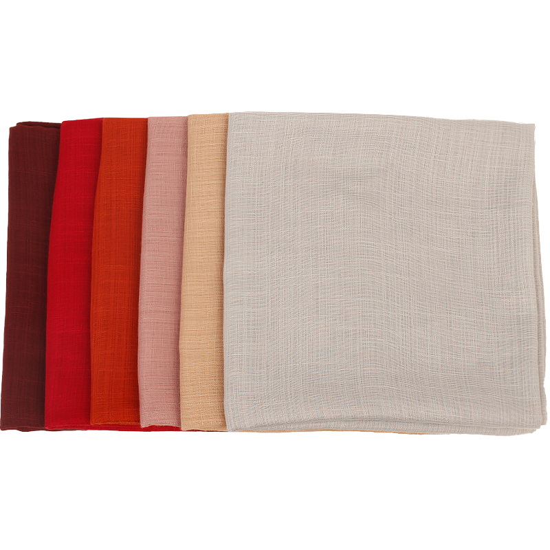 Geebro nouvelle mode femmes couleur unie Foulard Foulard Snood Foulard femme Foulard châle foulards rétro tête cou soie