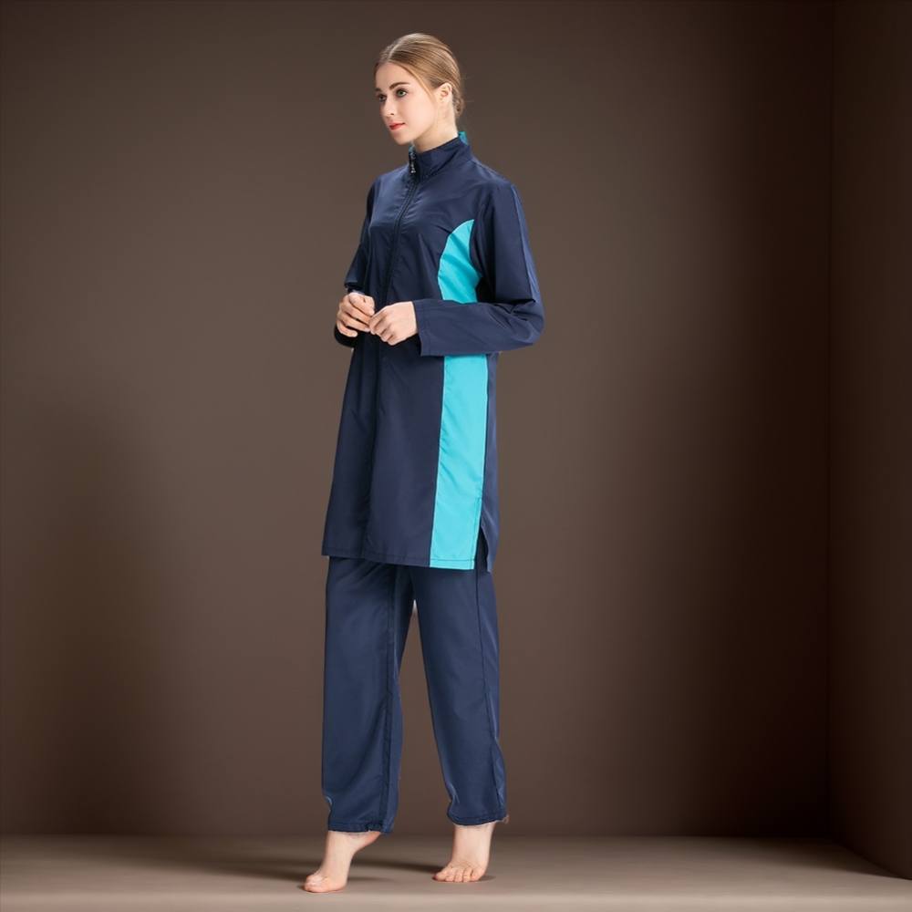 Femmes musulmanes Hijab maillot de bain à capuche maillots de bain Islmaic couverture complète Burkini arabe modeste maillots de bain maillot de bain Surf maillot de bain