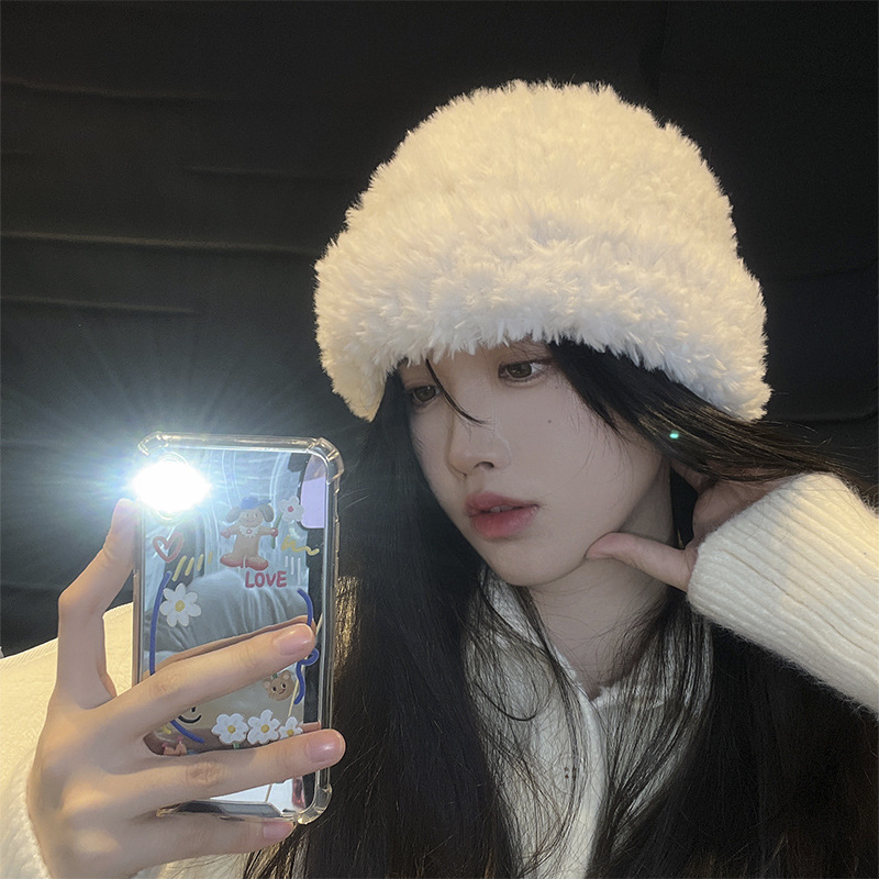 Bonnet doux simple pour femme, bonnet épais pour l'extérieur, bonnet froid chaud, bonnet tête de mort, automne, hiver, nouveau, 2022