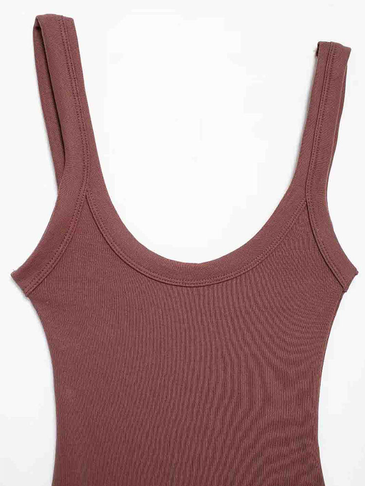 Body côtelé slim pour femmes, col rond, bretelles, bouton-pression, combishort féminin, mode Sexy