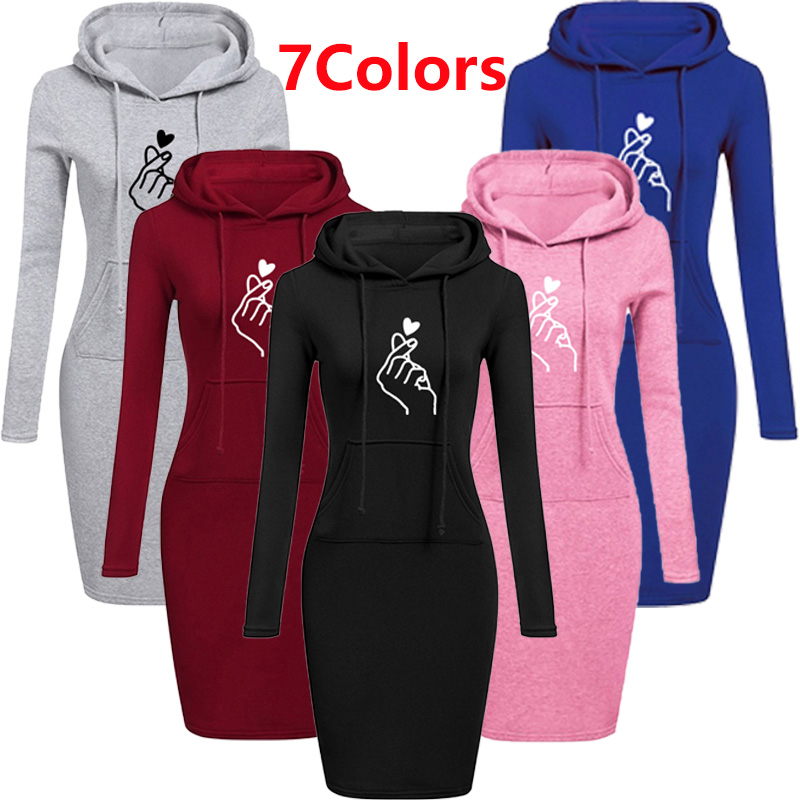 Dames robe automne femmes robes à capuche sweat à capuche femmes sweats à capuche pour femme robe hauts dames vêtements