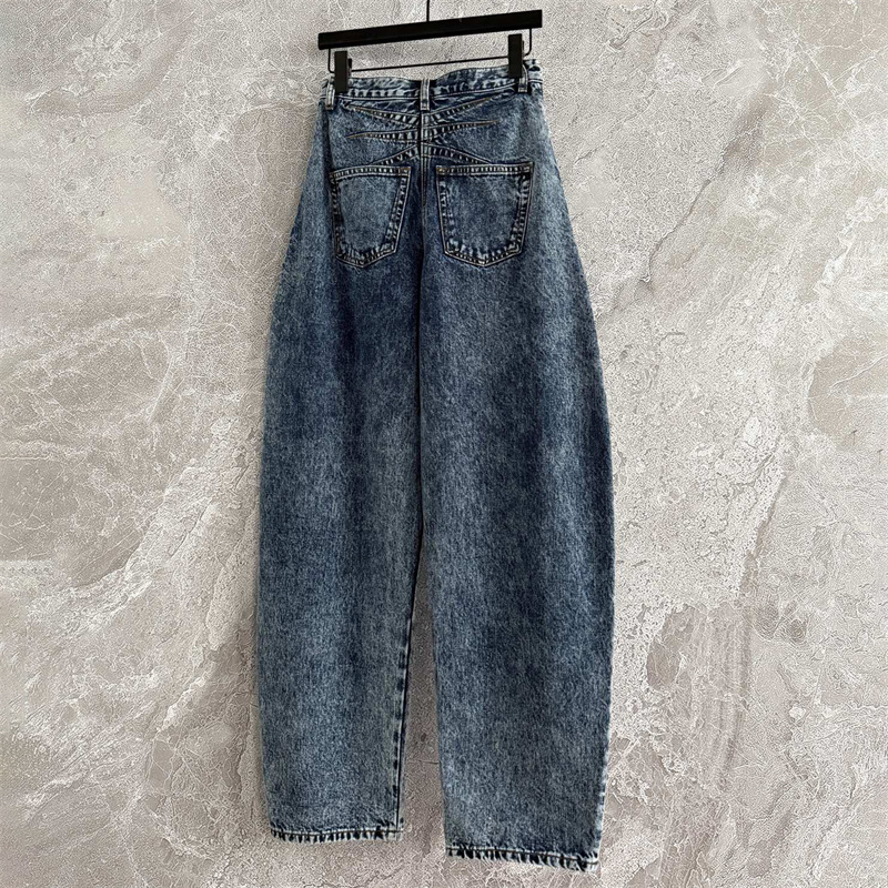 Jean femme nouveau pantalon taille haute slim jambe droite pour l'automne 2025 pur coton pantalon femme couteau incurvé jean pantalon en jean