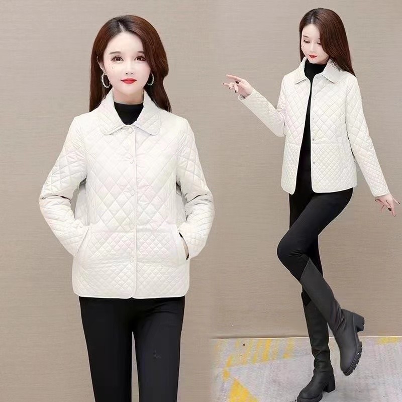 Nouveau automne hiver manteau mode femmes léger vers le bas coton garder au chaud mince veste femme coréenne vêtements d'extérieur décontractés hauts