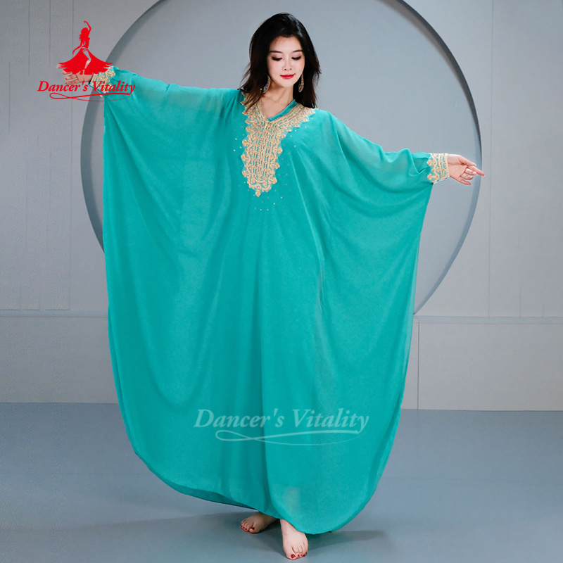 Robe de spectacle de danse du ventre pour femme adulte, tempérament avancé, balançoire de cheveux, Robes Khaleegy, Costume de concours de danse orientale