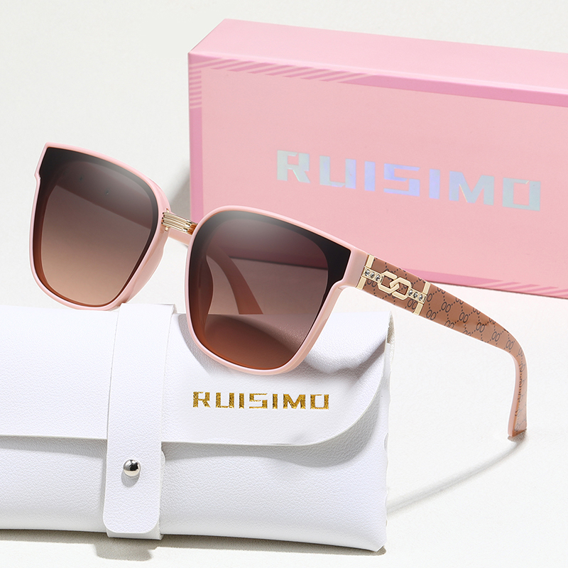 RUISIMO exquis carré lunettes de soleil femmes hommes Simple marque de mode lunettes de soleil conduite voyage trajet mâle femme lunettes UV400