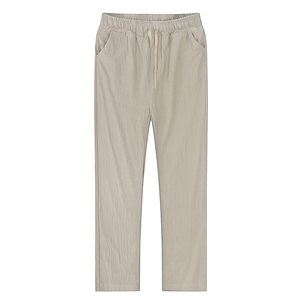Pantalon d'été coréen en coton pour hommes, nouveau, respirant, couleur unie, confortable, Fitness, Yoga, Jogging, survêtement, Streetwear