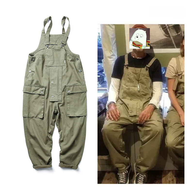 Vêtements pour hommes 2026 – Pantalon cargo américain décontracté, salopette une pièce, pantalon de travail ample de marque tendance pour hommes