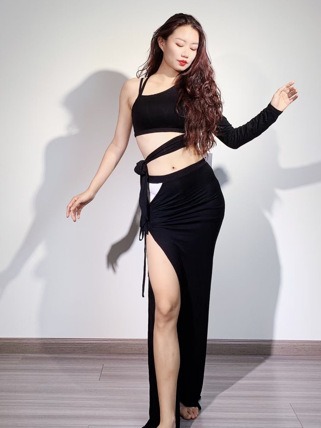 Costume de Performance de brevdu Ventre pour Femme, Ensemble Égyptien, Jupe de Scène, Pantalon Professionnel, Tenue