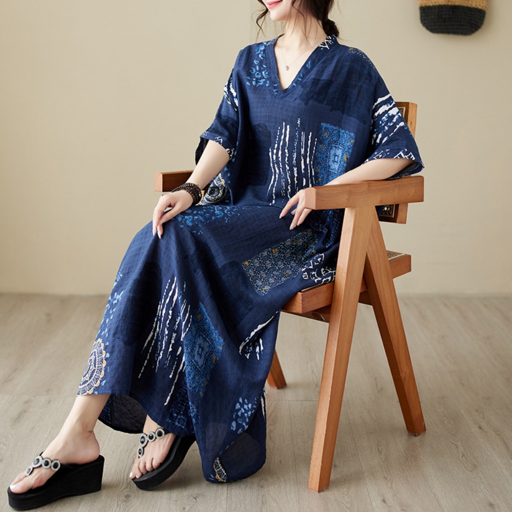 Robe d'été pour femmes, vêtements Streetwear, Style ethnique, bohème, plage, Vintage, décontracté, mode Harajuku, ample