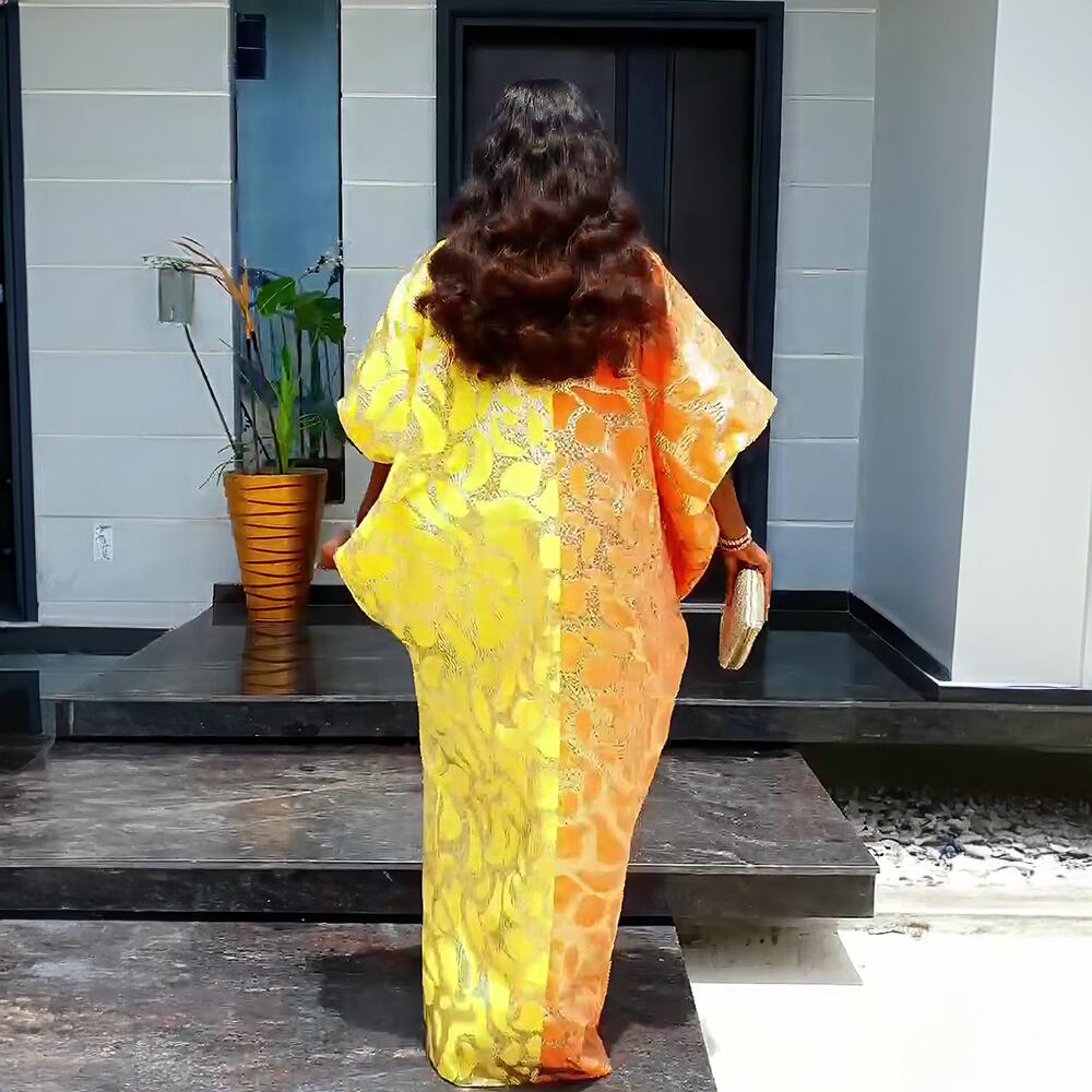 Robes africaines neuves pour femmes, robes turques grande taille pour femmes, vêtements d'église en tissu jacquard de luxe pour femmes