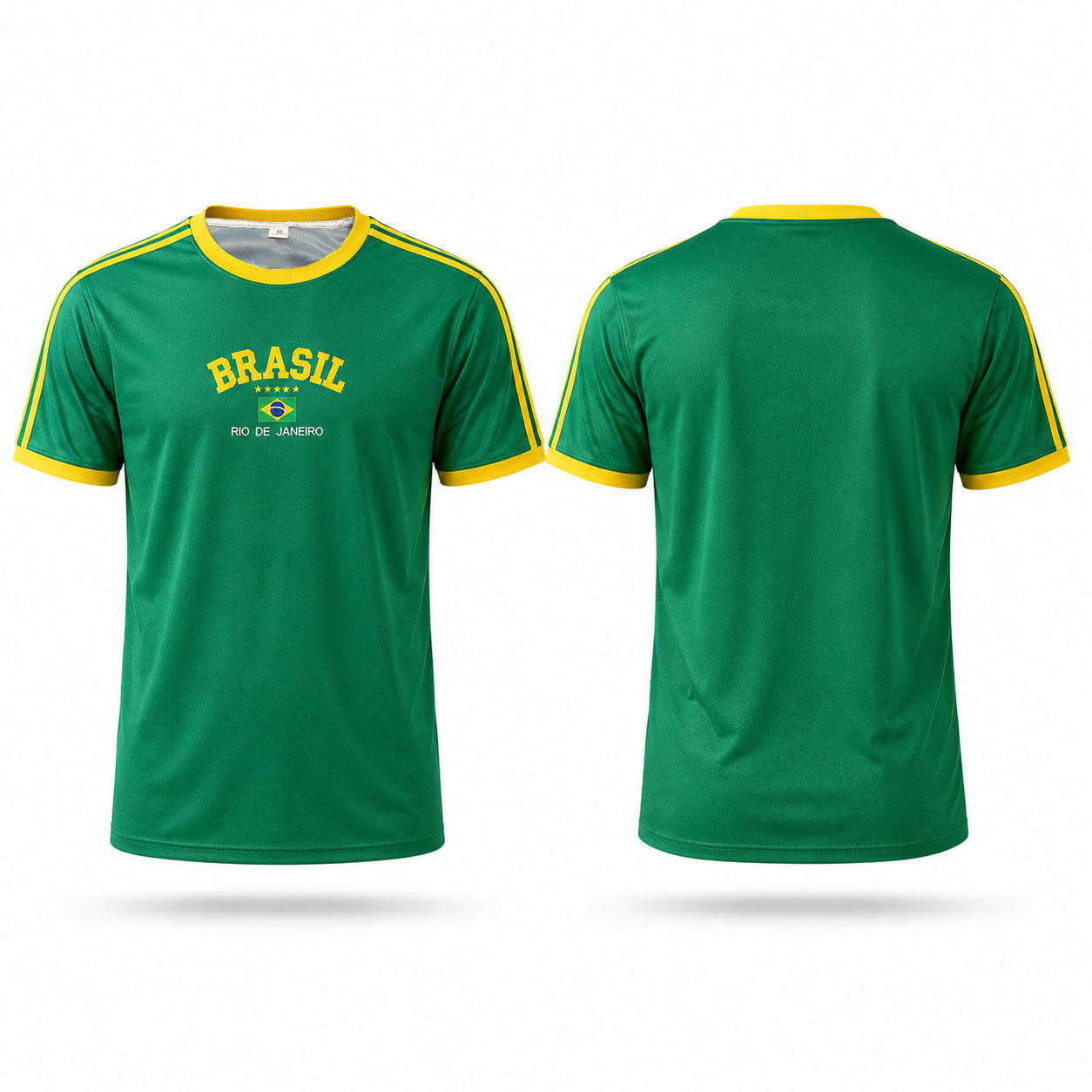 T-shirt de sport d'été pour le Brésil, style esthétique années 90, crop top décontracté à manches courtes, streetwear Kpop, vêtements vintage Y2K