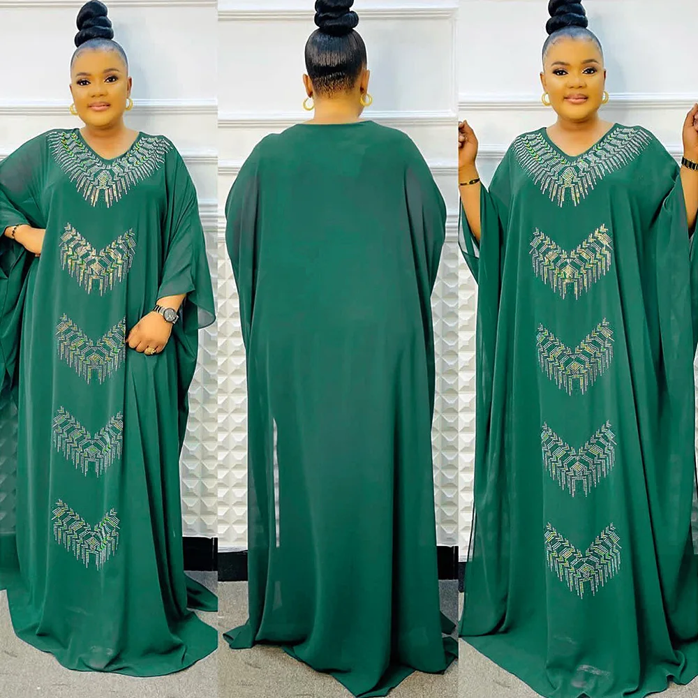 Abayas pour femmes dubaï luxe en mousseline de soie Boubou Robe de mode musulmane Caftan Marocain robes de soirée de mariage Robe Djellaba Femme 2025