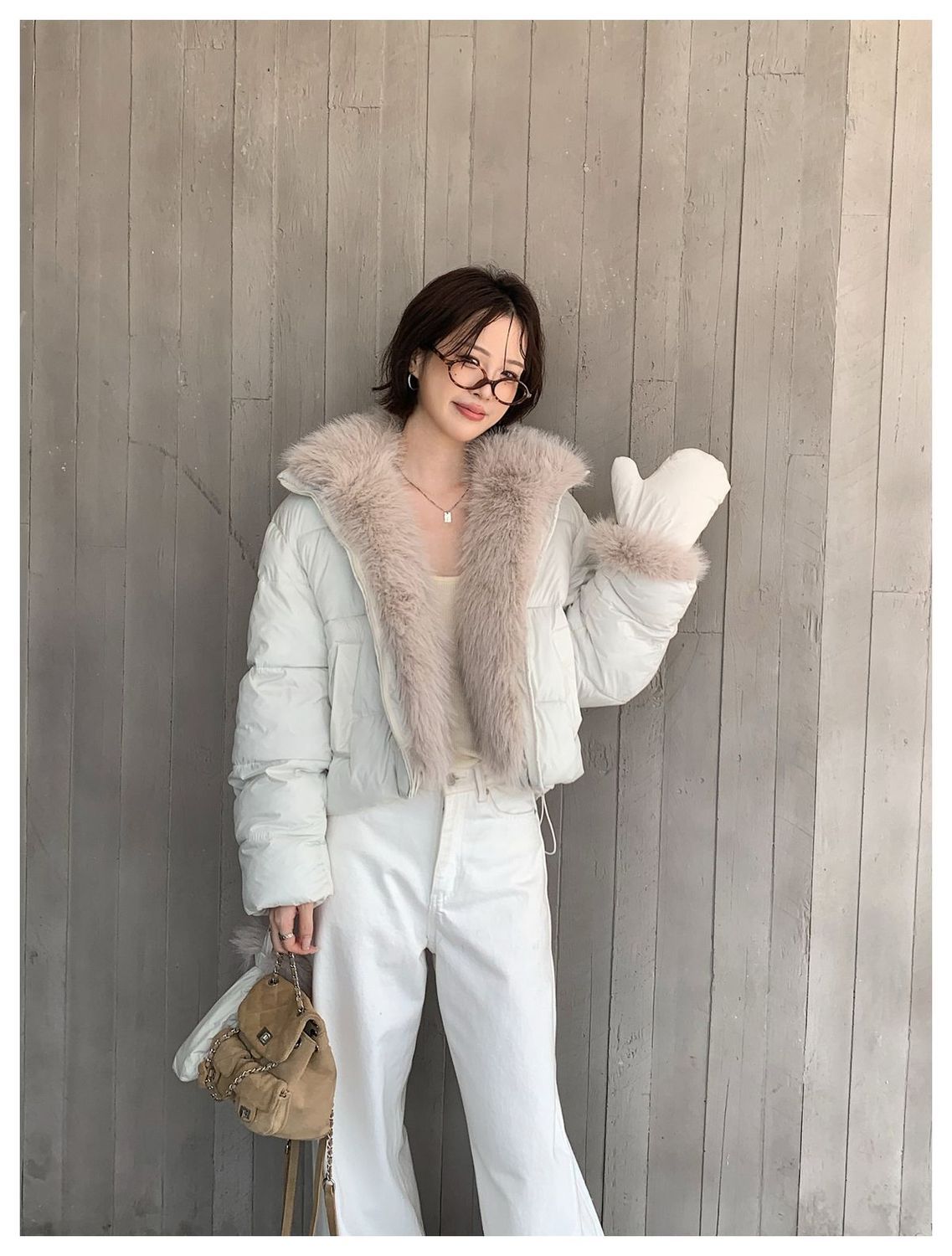 Manteau d'hiver 2026 pour femme, style coréen, coupe ample, col en fourrure, parka coupe-vent et chaude, veste courte en coton de luxe