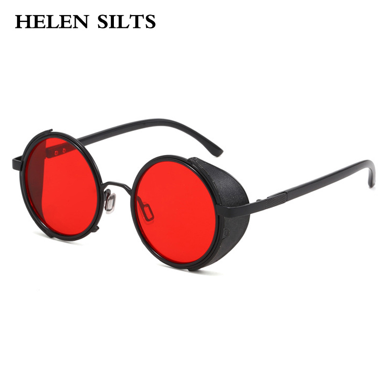 Lunettes de soleil rondes Steampunk pour hommes et femmes, marque de luxe de styliste, mode Vintage voyage, nuances Hip Hop populaires UV400