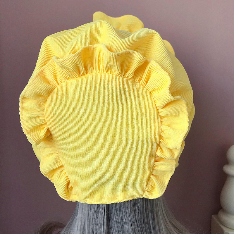 Chapeau de demoiselle, accessoires de Costume de Cosplay Lolita pour fille, à volants rétro réglables, chapeaux solides pour femmes, casquette de Village de Style victorien