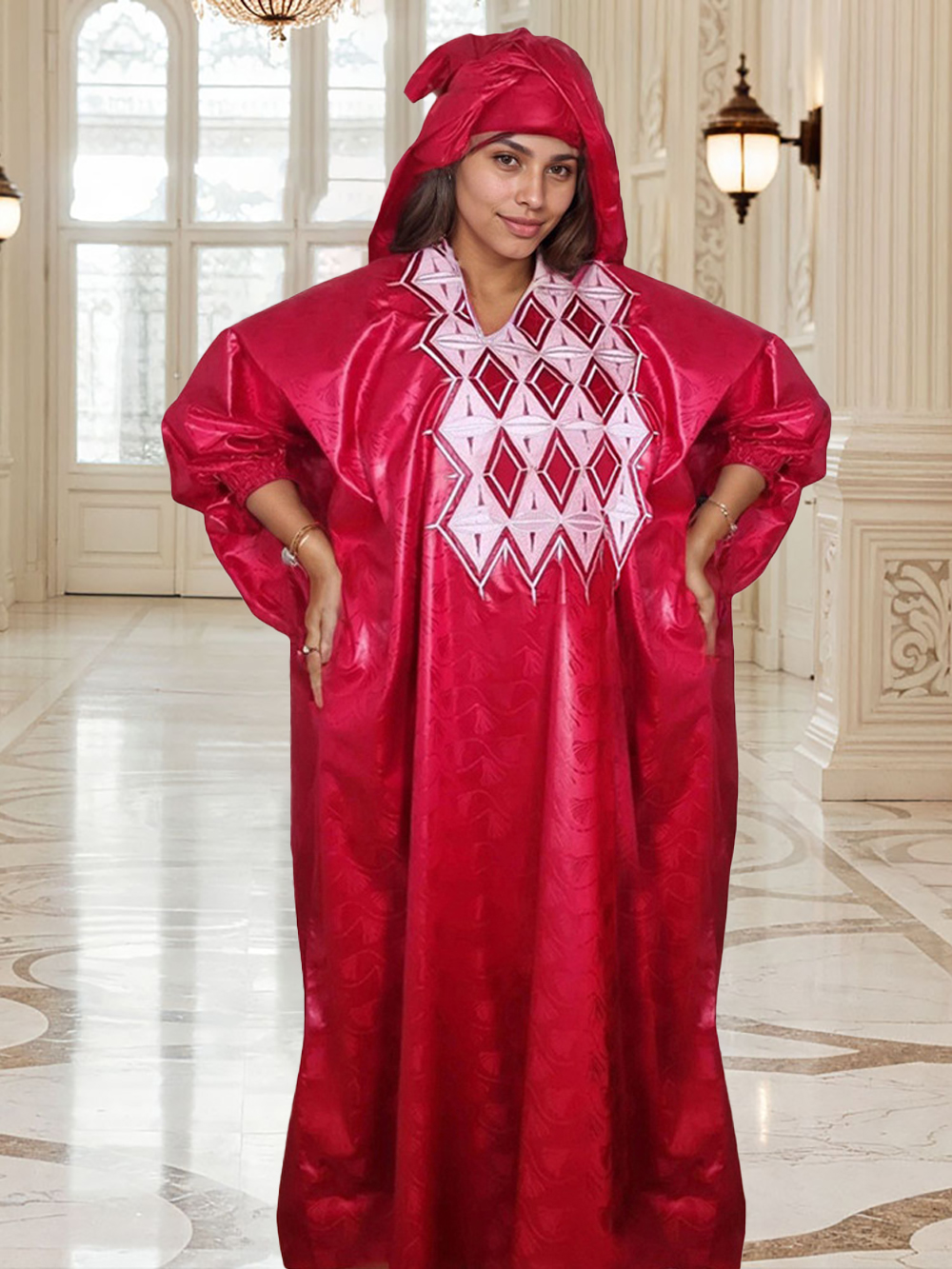 Robes de soirée de luxe pour femmes, robe longue traditionnelle Dashiki Bazin, robe ample Boubou, robe de soirée de mariage, tenue de soirée formelle