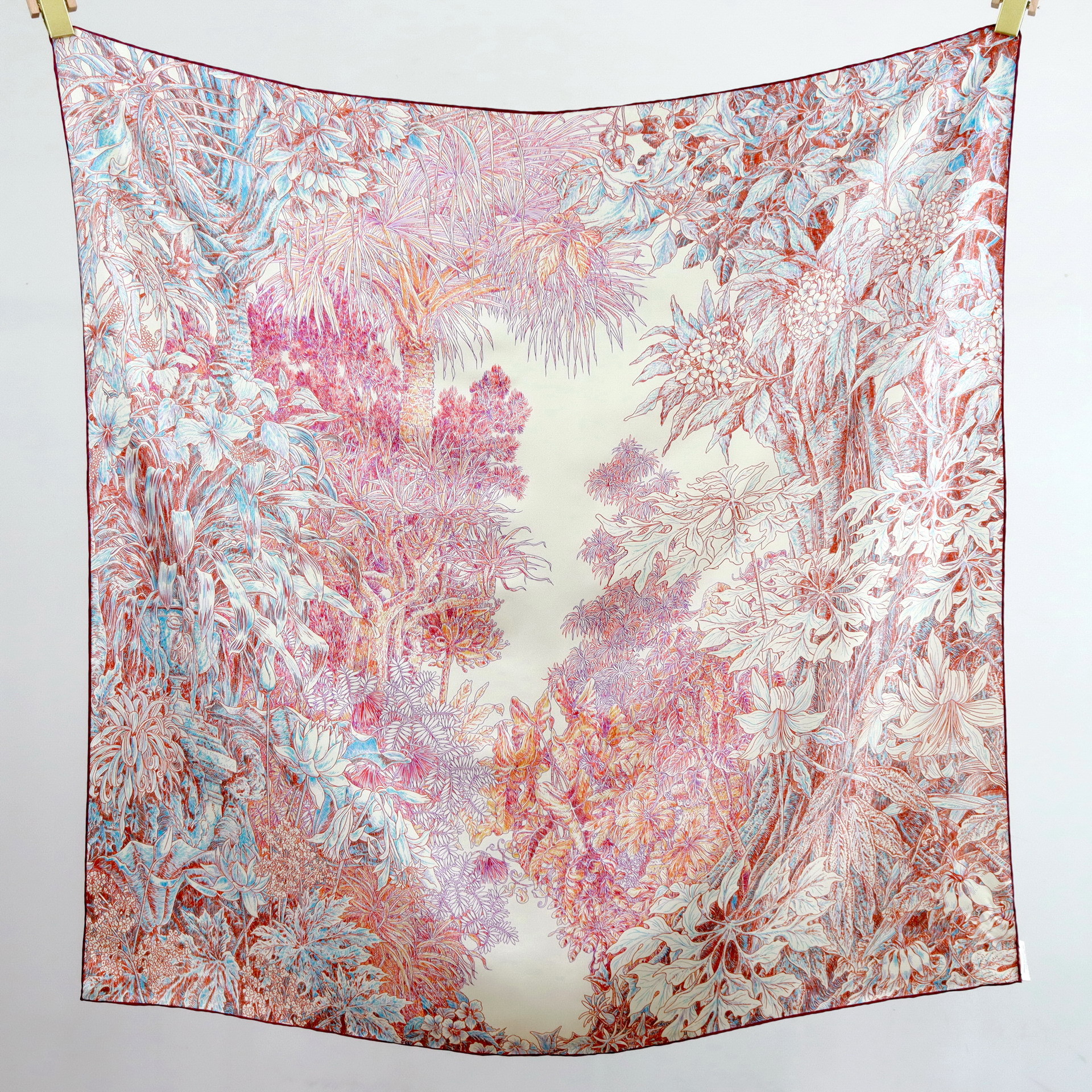 Foulard de mûrier pur 90CM, foulards en soie de luxe de styliste, châles roulés à la main, Bandanas carrés, Hijab, accessoires de tête et de cou