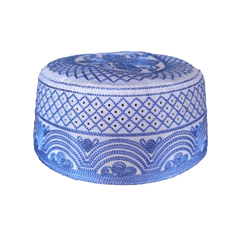 Hommes musulmans chapeaux de prière coton broderie arabe Ramadan Islam casquette musulman Turban homme foulard Hijab Bonnet juif inde casquettes