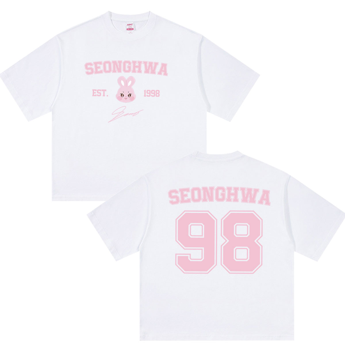 T-shirt imprimé Ateez Seonghwa Ateez in Your Fantasy Tour 2026 pour hommes et femmes, mode Kpop esthétique, t-shirt en coton à manches courtes