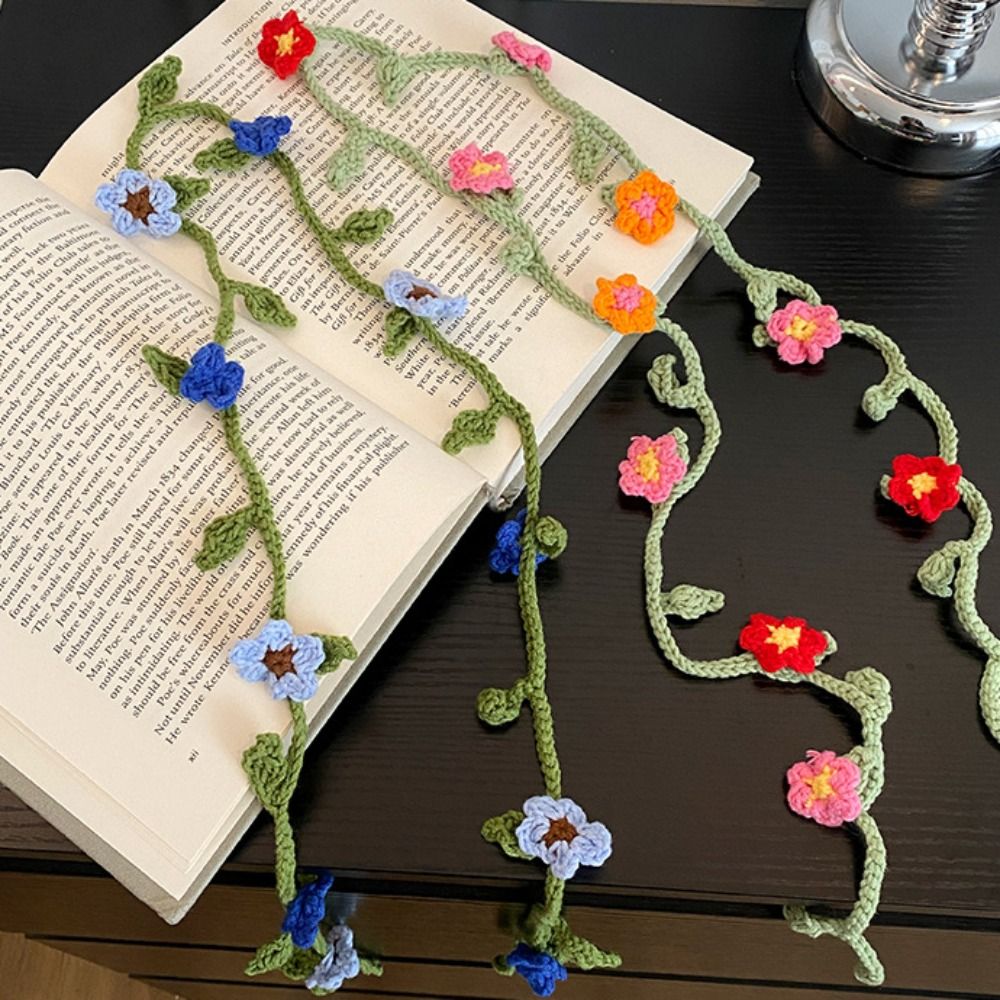 Écharpe en laine tricotée à la main, style coréen, châle à fleurs de rose au crochet, décoration vestimentaire, style Harajuku, écharpes longues et étroites