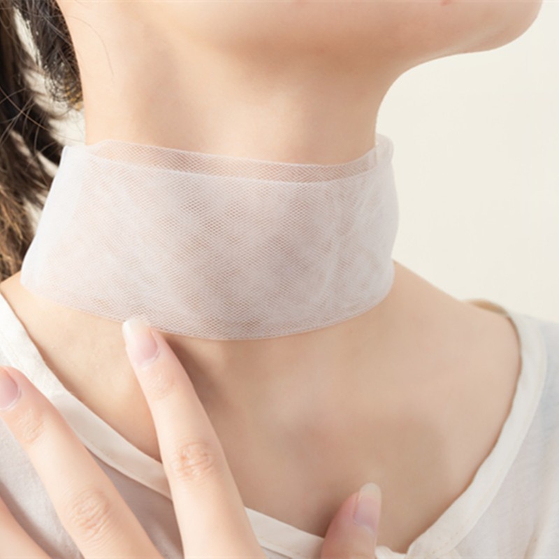 Écharpe de protection pour le cou en maille sexy, respirante, fine, pour l'été, accessoire de cou couleur unie, collier à large ruban