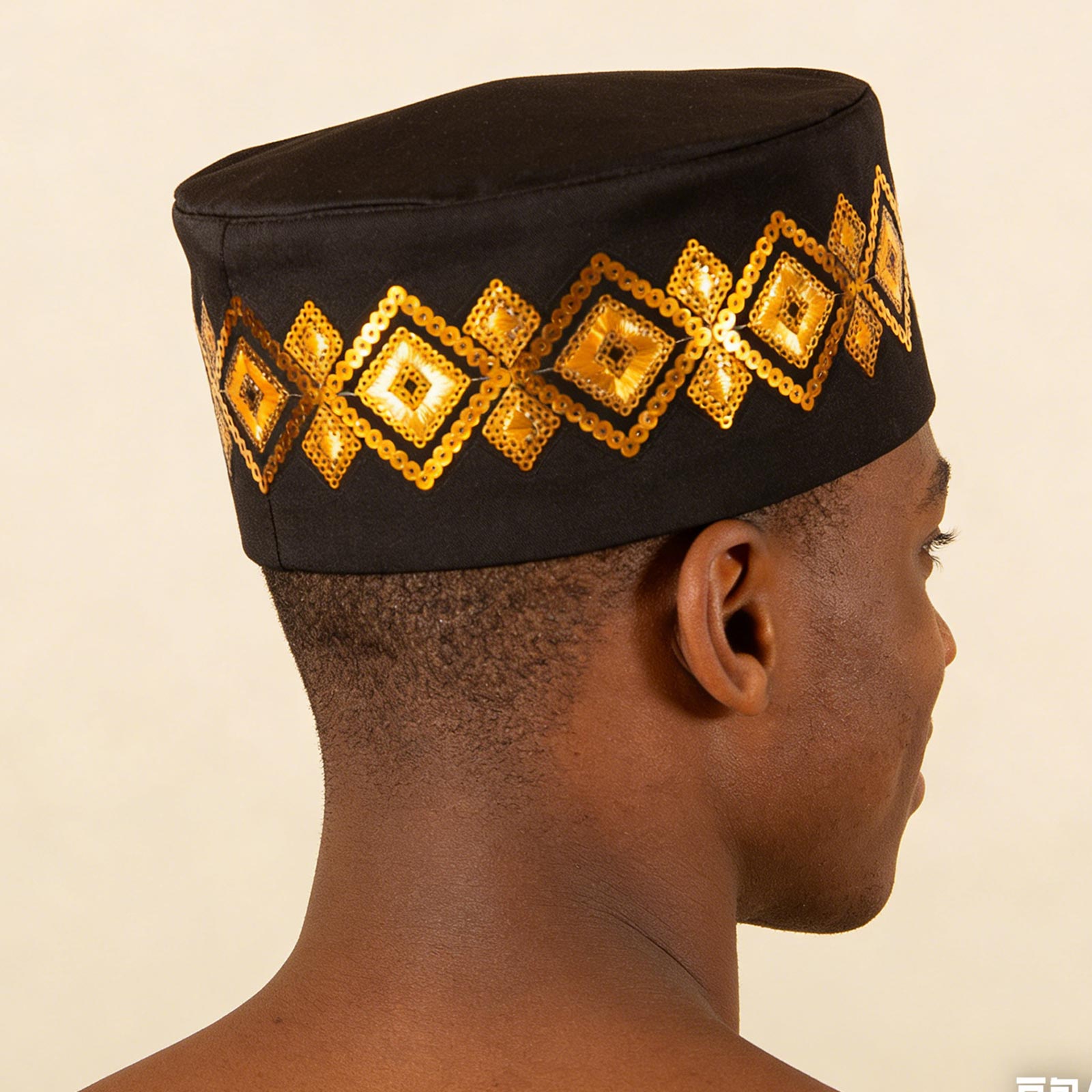 Hommes Handwear Appliques casquettes musulmanes africaines Musulman Ramadan arabie Moslim Tulband Wrap casquette de prière musulmane 2446033