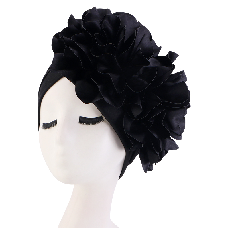 King fleur Turban femmes perte de cheveux Bonnet musulman chapeau chimio casquette Hijabs foulard fête de mariage chapeau bandeau indien chapeau Turbante