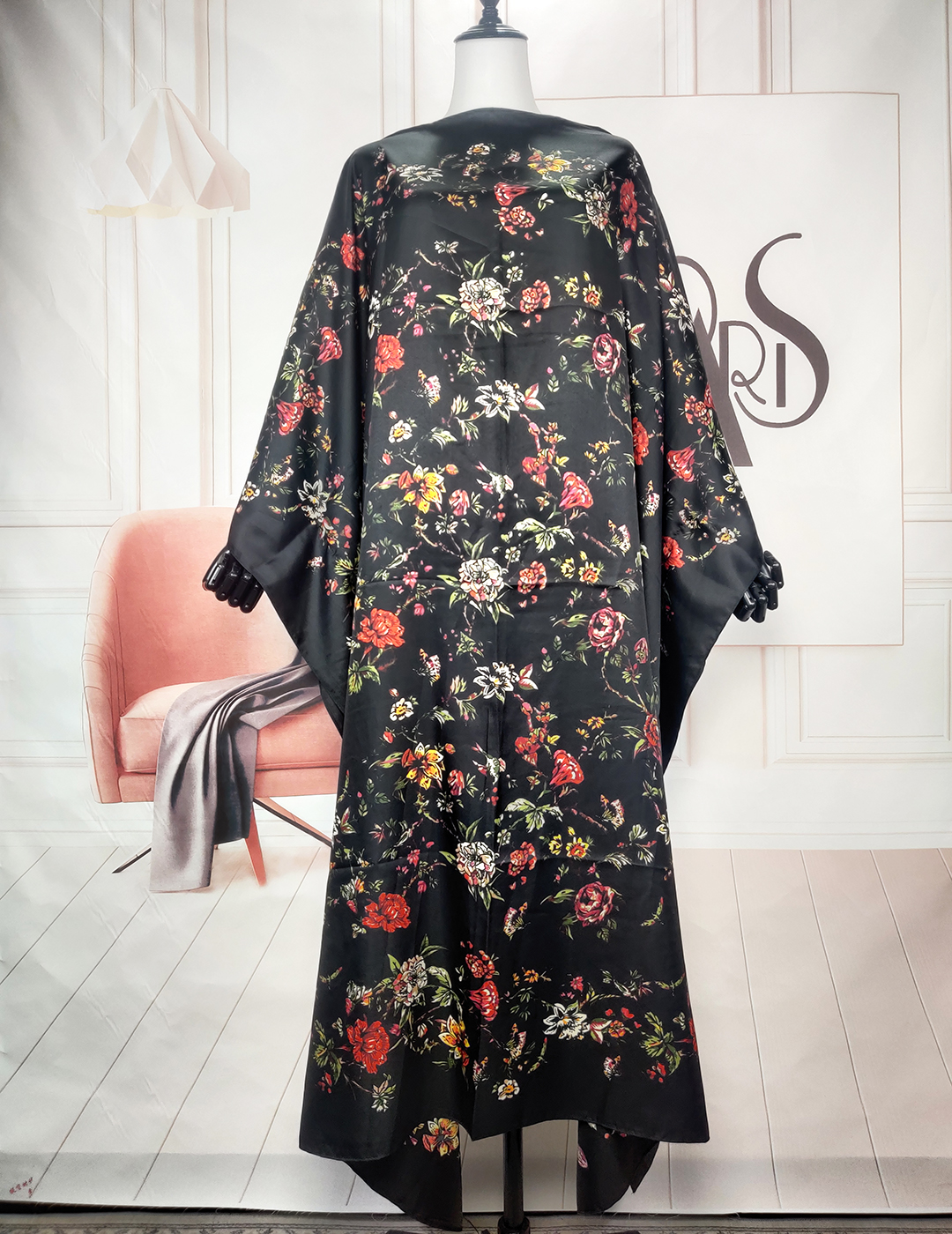 Robe Kaftan en Soie Bohème Oversize pour Femme Musulmane, Mode 2023, Été, Eid Mubarak, Style Africain, Sexy, Plage, Abaya Ample, Vêtements de Prière, pour le Koweït