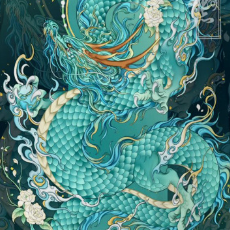 Kimono traditionnel japonais pour hommes et femmes, motif de dragon d'anime, vert, ample, chemise à manches trois-quarts