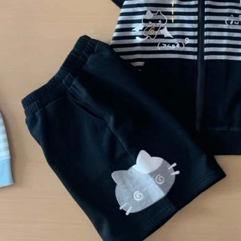 Short japonais pour femmes broderie dessin animé taille élastique pantalon à jambes larges été décontracté pantalons Cortos De Mujer 2025 bas