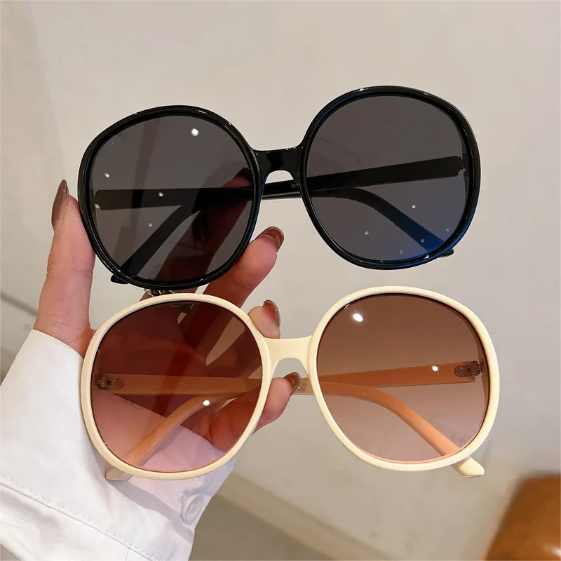 Lunettes de soleil rondes de créateur de marque de luxe pour femmes et hommes, lunettes de soleil vintage à la mode, lunettes de soleil ChimPunk Respzed Big Frame Shades, UV400
