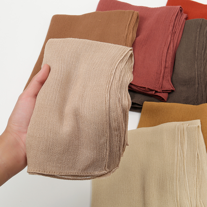 Écharpe Hijab en Coton pour Femme, Grande Taille, Couleur Unie, Rayonne, Haute Qualité, Enveloppes et Châles, Bandeau de Sauna Musulman, Turban Islamique, 180x70cm
