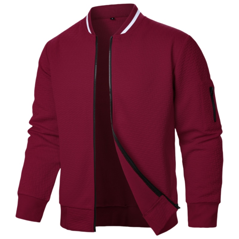 Veste coupe-vent décontractée pour homme, style baseball, col montant, pour le golf, vêtements d'extérieur masculins