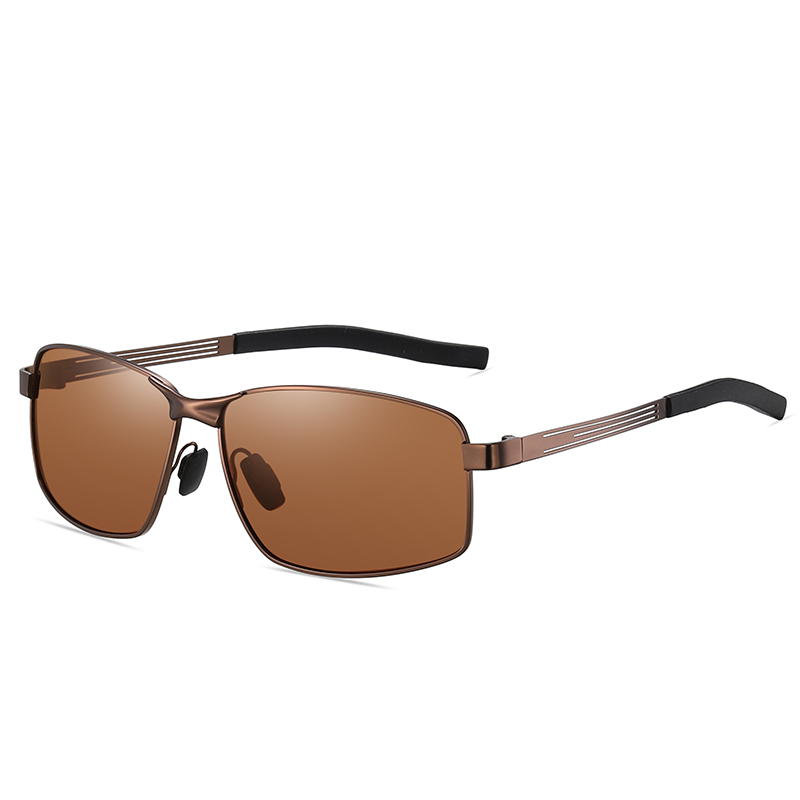 Verres de Vision nocturne lunettes de soleil carrées pour myopie avec dioptries lunettes de soleil de Prescription Anti-éblouissement pour l'extérieur-0.5 -0.75 à-6.0
