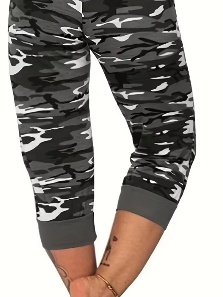 Pantalon Cargo décontracté pour femmes, grande taille 1XL-5XL, court d'entraînement de Yoga, taille extensible, athlétique, Fitness