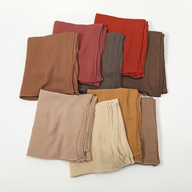 Écharpe Hijab en Coton pour Femme, Grande Taille, Couleur Unie, Rayonne, Haute Qualité, Enveloppes et Châles, Bandeau de Sauna Musulman, Turban Islamique, 180x70cm