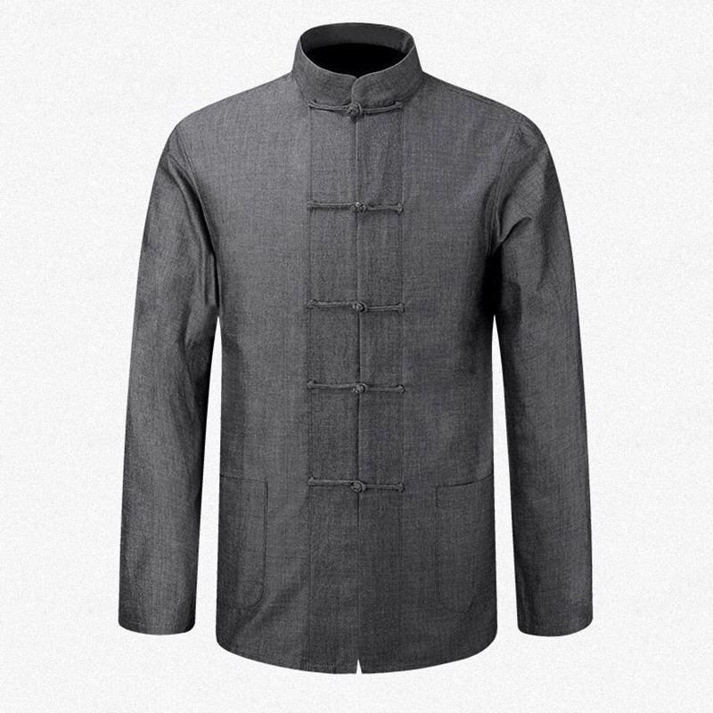 Chemise Traditionnelle Alberoise en Coton pour Homme, Manteau de Kung Fu Tai, Uniforme de Chapelle, Veste à Manches sulf, Nouvelle Collection Automne et Printemps