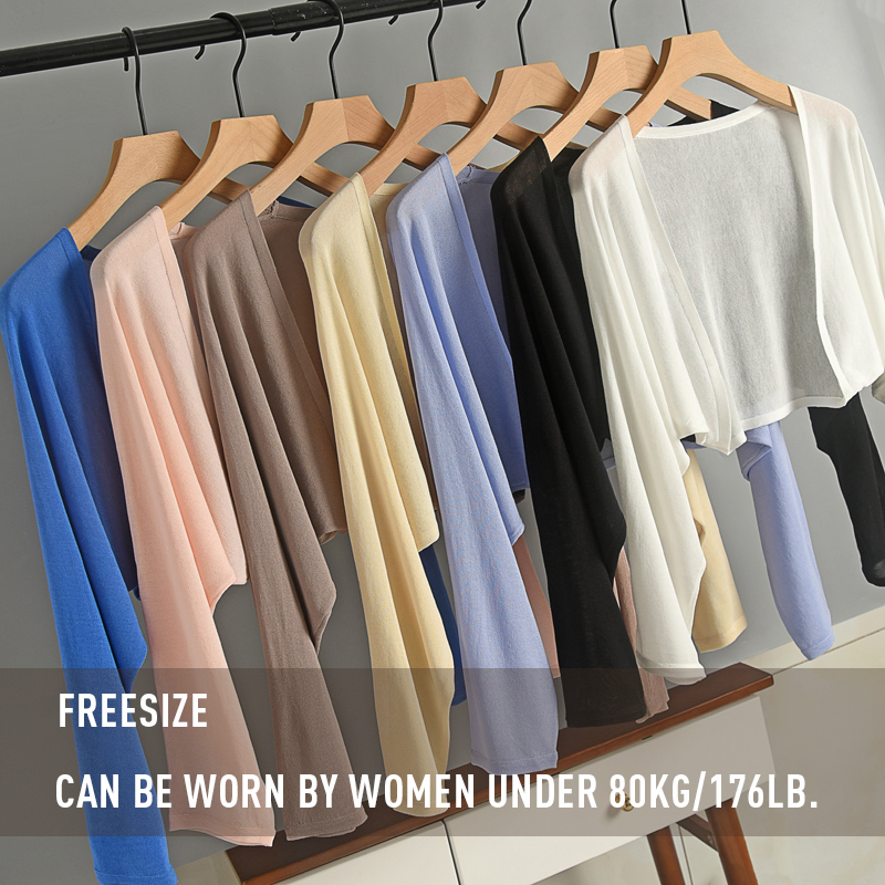 Ice InjSun-Couvertures de protection pour femmes, manches longues, châle mince, cardigan de relaxation d'été, cape, chemise d'extérieur, livraison gratuite