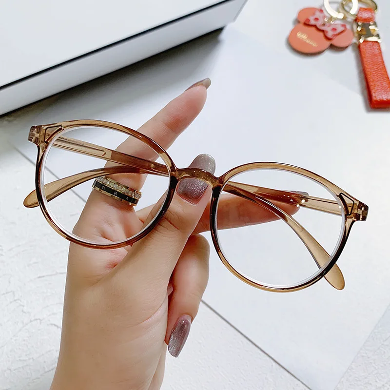 Lunettes de myopie de forme ovale pour hommes et femmes, lunettes Anti-lumière bleue ultra légères, lunettes d'ordinateur à la mode, 0 à -400 degrés