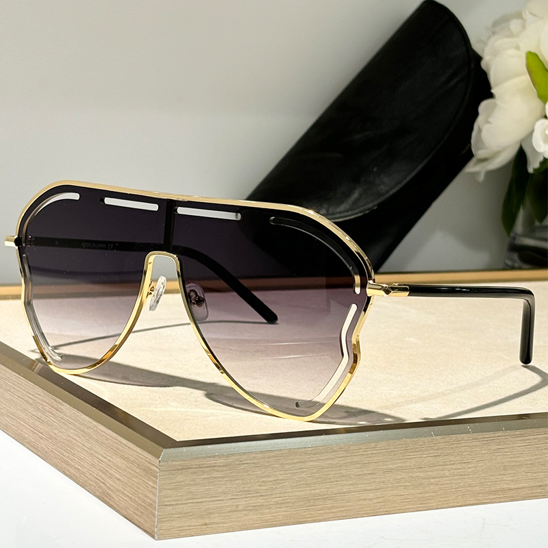 Lunettes de soleil à monture large en alliage pour hommes et femmes, de haute qualité, nouvelle mode, marque de créateur, rétro, UV400, lunettes de soleil d'extérieur
