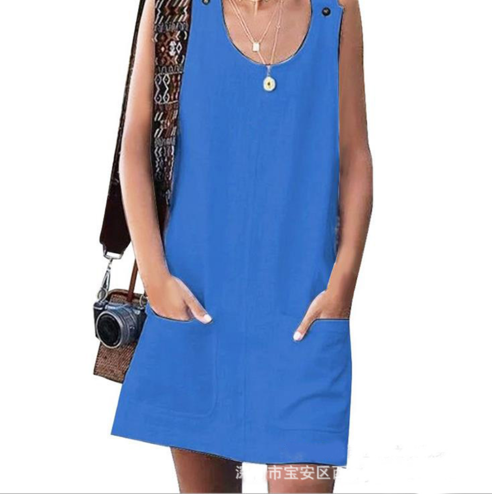 Robe d'Été en Coton et Lin pour Femme, Streetwear Décontracté, Vintage, Élégant, Y2k, Nouvelle Collection