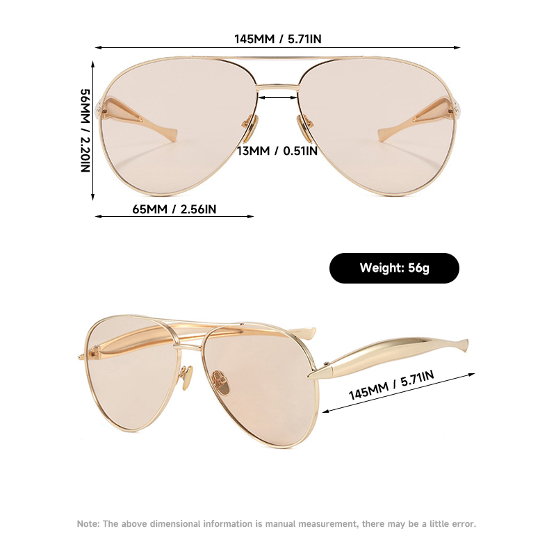 Lunettes de soleil pilote pour hommes et femmes, rétro, marque de styliste, surdimensionnées, unisexe, UV400, nouvelle collection